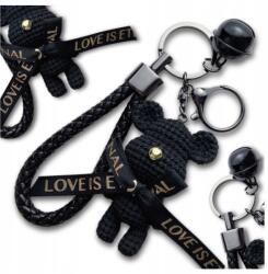 EdiBazzar Kulcstartó táskadísz fekete női maci mackó kulcstartó ajándék (5905884053454)