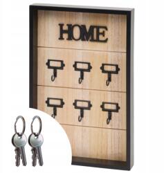 Home Accents Kulcsszekrény Falra Szerelhető Álló Fekete 6x Akasztó Otthon Ajándék (UNIWERSALNA SZAFKA OTWARTA NA PRZEDPOKÓJ DOMU)