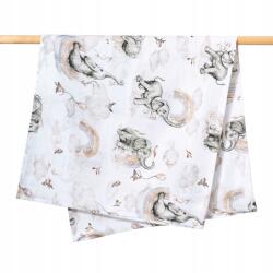 Jukki Muszlin Takaró Pólya Kiskocsiba, Kocsikarató, Pelenka 120 x 120 cm (5904506823543)