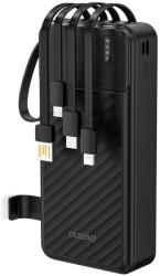  Powerbank Dudao K11 Pro - fekete power bank 20000 mAh, beépített MicroUSB/Type-C/Lightning/USB kábelekkel