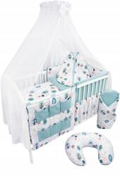 Ankras 12 Részes Gyerek Ágyneműhuzat Garnitúra Kiságyba! (ŚCIEŻKA JEŻA P-12 120/90/180 szyfon (TRELIS))