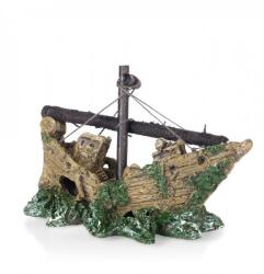 Tommi PO-026 akváriumi dekoráció, roncs kötelekkel