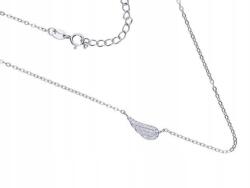 Lovrin 925-ös ezüst női nyaklánc szárny alakú cirkónia köves medállal, ajándéknak is kiváló (Lovrin 64127)
