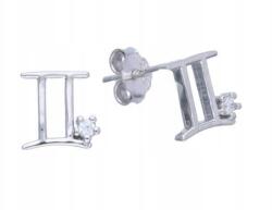 Lovrin Ezüst fülbevaló 925-ös jegy ikrek divatos ezüstből ajándék horoszkóp (Lovrin 63385)