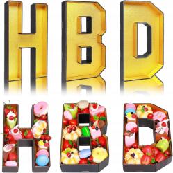  Ajándékdoboz Szett 3 Darab 36 cm Születésnapi Dobozok H, b, d Betűkkel