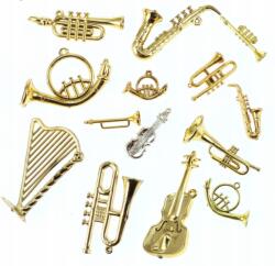  Miniatűr Zenei Hangszer Modell Karácsonyfa Dísz Kiegészítők (MINIATURE MUSICAL)