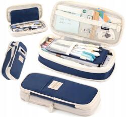  Nagy Méretű Tolltartó Kozmetikai Táska Szétnyitható Iskolai Gyerekeknek 3az1ben (Piórnik Szkolny Komorowy Kosmetyczka Mazaki)