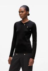 KARL LAGERFELD pamut hosszúujjú fekete, A4W17043 - fekete M