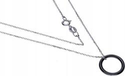 Lovrin Ezüst nyaklánc 925 kerámia kör alakú 1, 85g finom ajándék divatos (Lovrin 53564)