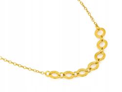 Lovrin Ezüst nyaklánc aranyozott, karikákkal, 925-ös finomságú, 2.05g, 39-es méret, ajándékba (60230538)