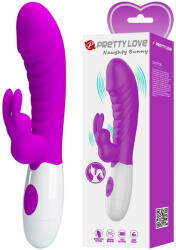 Pretty Love Naughty nyuszis szilikon vibrátor - halványlila