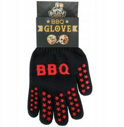 SD Bbq grillkesztyű 250°C-ig, piros, vastag, univerzális méret (320009)