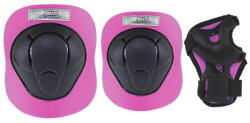Nils Extreme Görgőskorcsolya, gördeszka és robogó védőkészlet Nils Extreme H210 L fekete|rózsaszín
