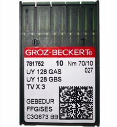 Varrógép Tűk Groz Beckert Interlock Géphez Golyós UY128GAS 70/10SES (UY128GAS 70/10 SES)
