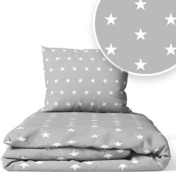 Ankras Ágyneműhuzat 135x100 Gyerek 2EL 100x135 Kiságyhoz (MIDI GWIAZDKI P-2 135/100 40/60 SZARY)