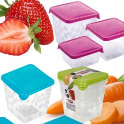BranQ Komplett Készlet 3 Négyzet Alakú Élelmiszer Tároló Branq Rukkola MIX Szín (1129)