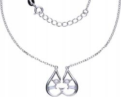 Lovrin Ezüst nyaklánc 925 macska és cirkónia 2, 88g elegáns divatos ajándékba (Lovrin 52619)