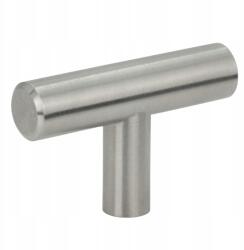 B&B Bútorfogantyú fém rúd ezüst szálcsiszolt fogantyú szekrényhez fiókhoz (G105 BS)