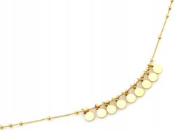 Lovrin Aranyozott, 925-ös ezüst nyaklánc golyós medálokkal, r45