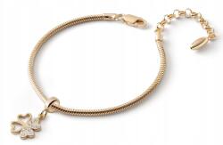 Giorre Karkötő - lóhere cirkóniákkal, 925 ezüst, arany bevonattal (5905804384217)