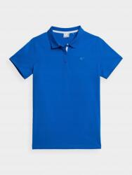 4F Női karcsúsított kék póló gallérral, 3 gombos, Xs méret (NOSH4-TSD008_33S-XS)