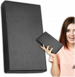 EdiBazzar Ajándékdoboz nagy téglalap alakú pénztárca elegáns fekete ajándék