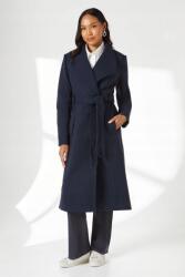  Sötétkék Klasszikus Kabát Hosszú Patentos Zsebek Principles 40