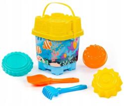 Polesie Homok Játék Szett Várak A Homokozóban Vödör Gereblye A Tengerhez (ZESTAW ZABAWEK DO PIASKU ZAMKI W PIASKOWNICY)