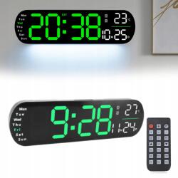  Elektronikus Óra Led Ébresztőóra Álló Fali Legnagyobb 35CM Távirányító (3115240021212B15SDF)