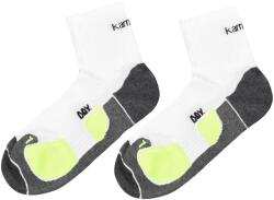 Karrimor Мъжки чорапи Karrimor Dri Skin 2 Pack Running Socks Mens - White/Fluo