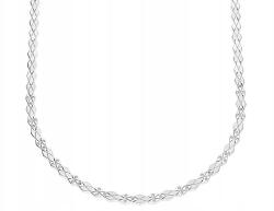 Lovrin 925-ös ezüst nyaklánc rombusz elemekkel, finom, divatos minta, ajándéknak is kiváló (Lovrin 68306)