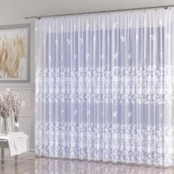 Wisan Elegáns jacquard függöny fehér virágos levelekkel 180 cm Terdia A128 (AW128B0B180)