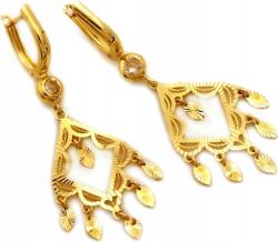 Lovrin Arany függő fülbevaló 585 mozgó elemekkel 3, 48g női modell ajándékba (Lovrin 46488)