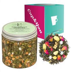 Cup&You Mandula Muffin zöld tea alma rózsaszirom fehér tea 100g (herbata liściasta sypana mieszanka napar susz)