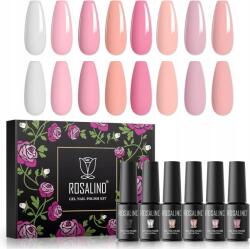 ROSALIND Félig tartós gél lakk körömlakk 8 színben, divatos manikűr (B0BNHT549Q)