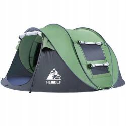 HeWolf Önfelnyíló sátor 3 személyes Pop Up kempingsátor 150x260x105 cm Zöld