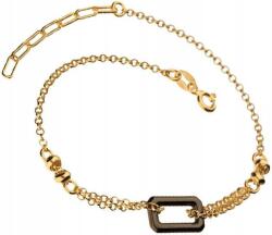 Lovrin Ezüstözött, 925-ös ezüst karkötő téglalap alakú, modern mintával, ajándéknak kiváló (Lovrin 49726)