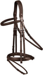 WALDHAUSEN Kombinált orrszíj lovagló zablával Waldhausen X-Line Supersoft XFS barna