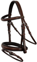 BR Anatómiás lovagló zablát BR Equitation Middleton barna|szürke