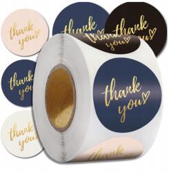  Köszönöm matricák, címkék, 500 db tekercsben ajándékokhoz, csomagokhoz, barkács projektekhez