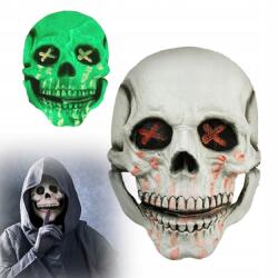  Halloween Jelmez Ijesztő Csontváz Maszk, Éjszaka Világít, Szájmozgással (HG904651)