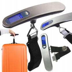  Utazási Horgos Kézipoggyász Mérleg LCD Kijelzővel 50 Kg-ig (WAGA BAGAŻOWA HAKOWA PODRÓŻNA WĘDKARSKA 50KG)