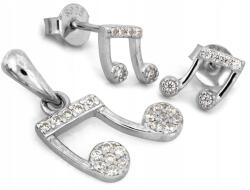 Lovrin 925-ös ezüst ékszerszett, hangjegyekkel, 1, 96g, divatos minta, ajándéknak (62218106)