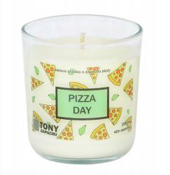 Cup&You Természetes Szójagyertya "pizza Day" illattal, ajándék üvegben (świeczka natural zapach dla babci dziadka)
