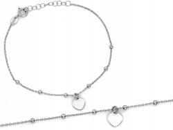 Lovrin 925-ös ezüst karkötő golyókkal és szívvel, 20-as méret, 1, 42g ajándékba (60421342)