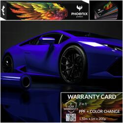 Színes Ppf fólia Phoenix Protect Színváltó autó Royal Blue (Folia PPF Royal Blue 152cmx100cm)
