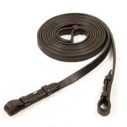 Schockemöhle Kétpontos bőr lózabla kampóval és csavarral Schockemöhle számára póni barna|szürke