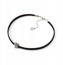 Giorre Choker Alcantara Áttört Szív Ezüst 925 Platina Antiallergén Giorre (5905804383647)