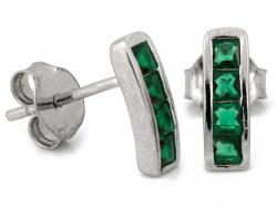 Lovrin Fülbevaló, 925-ös ezüst, stekkeres, cirkónia kövekkel, 0, 96g, elegáns, ajándéknak is kiváló