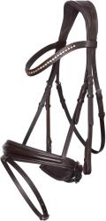 Imperial Riding Kombinált orrszíj lovagló zablával Imperial Riding Fria COB barna
